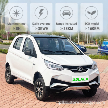 Zolala Solar Power Electric Car Automobile Factory MultiFuncion High Speed ​​Electric Car